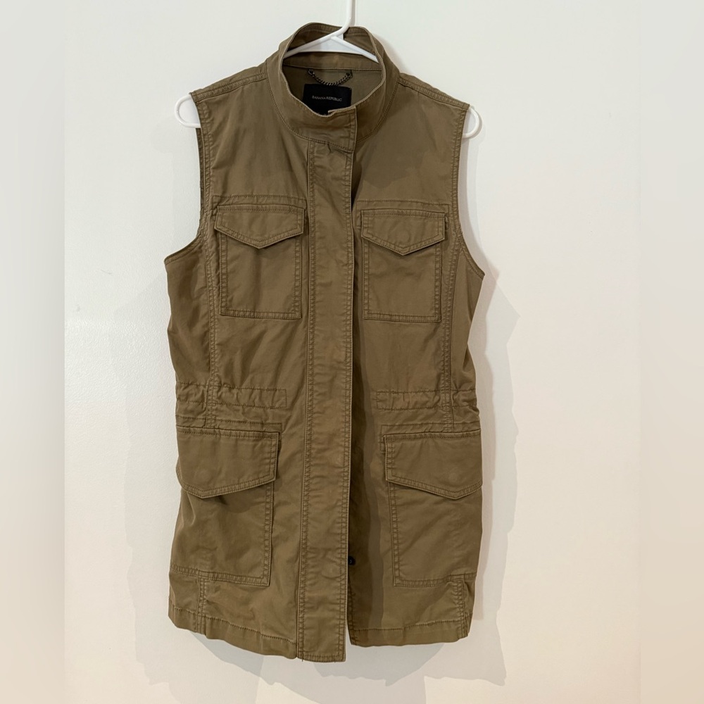 Banana Republic Olive Utility Vest